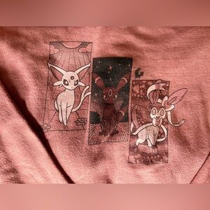 Pokemon Center Espeon Umbreon and Sylveon Sweatshirt